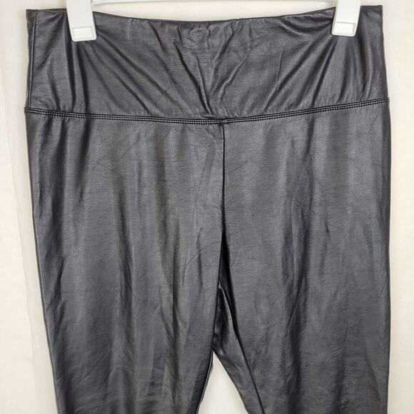 Lysse black faux leather pants women's size 1X - Picture 4 of 8
